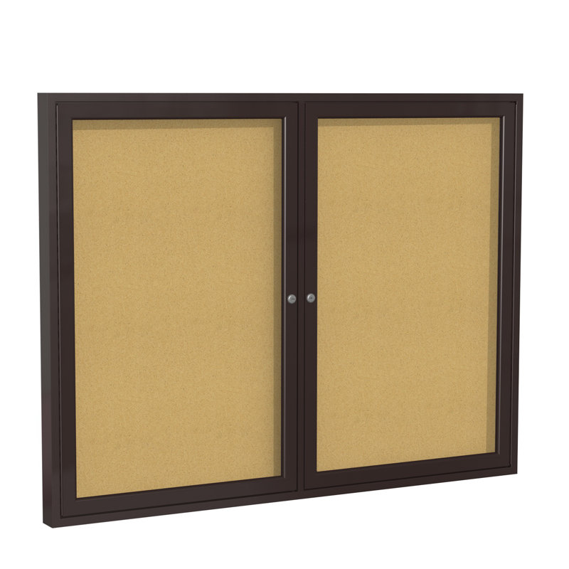 Ghent Wall Mounted Enclosed Bulletin Board & Reviews Wayfair
